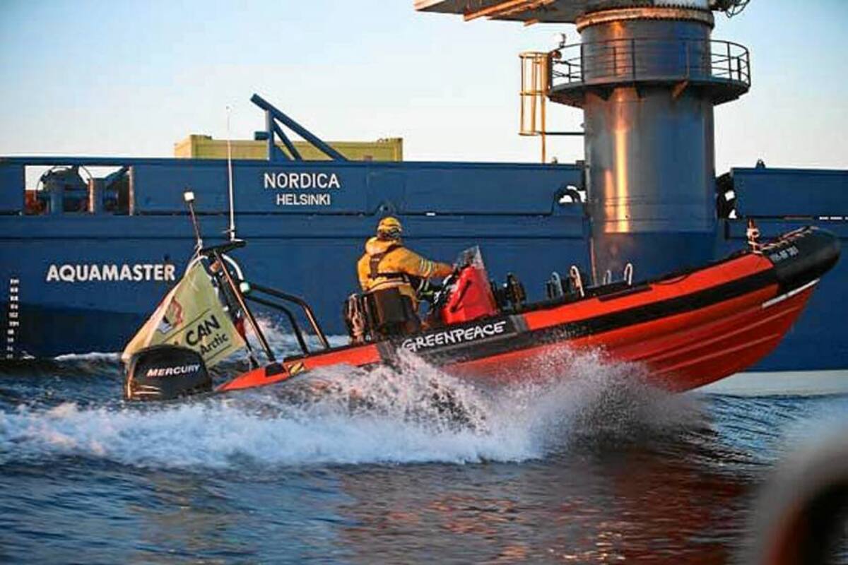 Detenidos seis activistas de Greenpeace por abordar rompehielos en Suecia (Foto: Tomada de internet/VANGUARDIA LIBERAL)