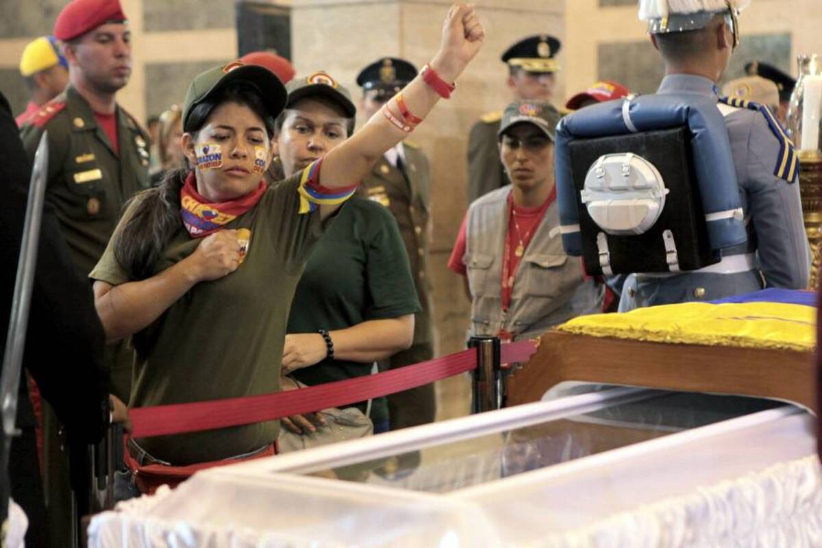 El último día de Chávez en capilla ardiente (Foto: Archivo/VANGUARDIA LIBERAL)