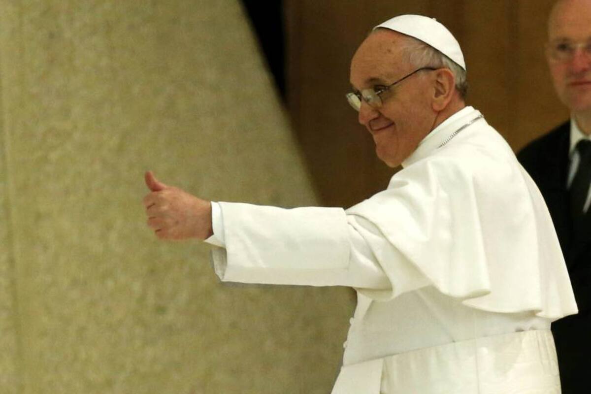 "Lo miró con misericordia y lo eligió", lema del papa Francisco (Foto: EFE/VANGUARDIA LIBERAL)