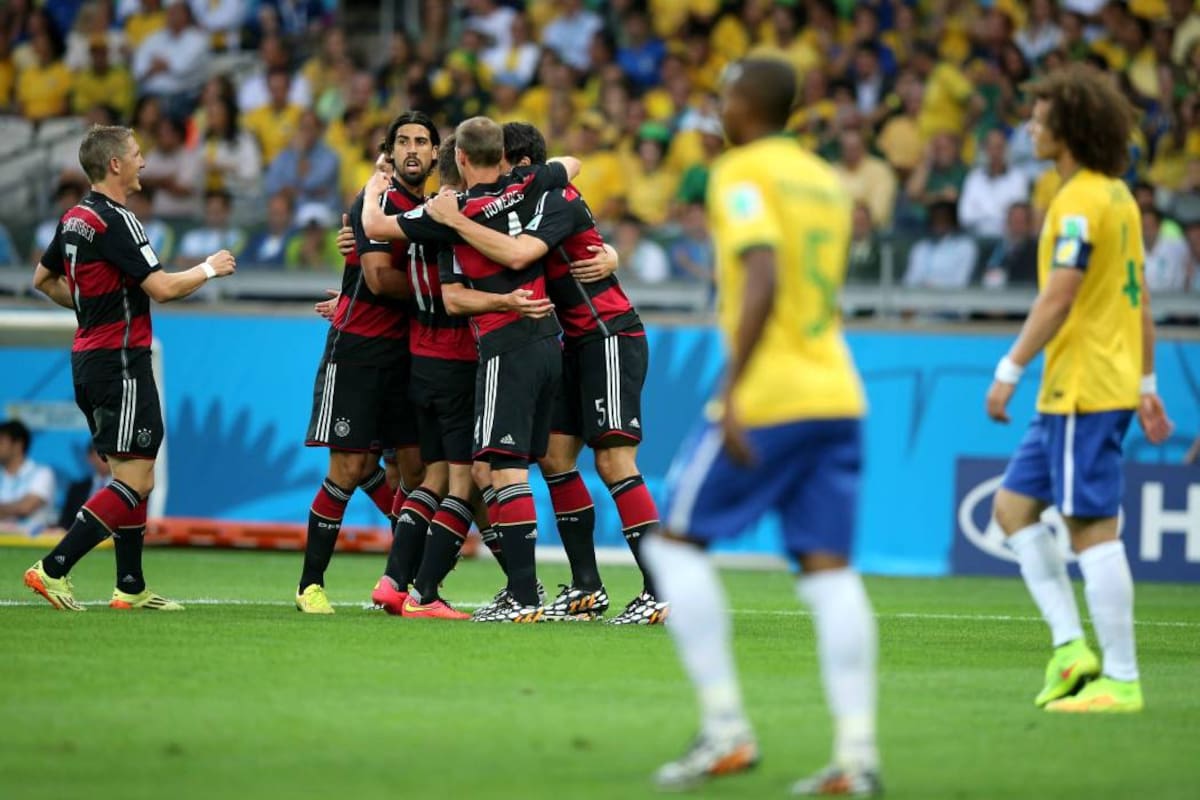 Alemania goleó 7-1 a Brasil y clasificó a la final de la Copa del Mundo (Foto: EFE/ VANGUARDIA LIBERAL)