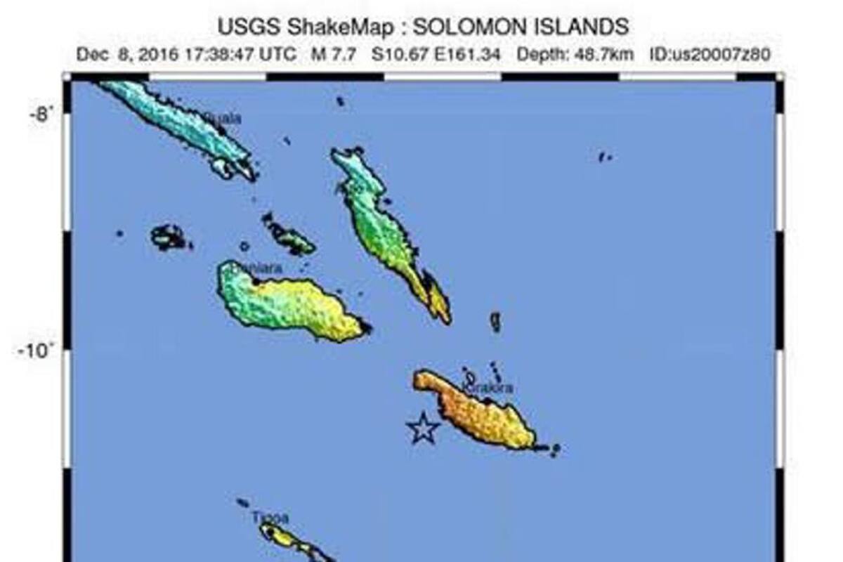 Un terremoto de 7,7 hace temblar las islas Salomón y dispara aviso de tsunami (Foto: EFE /VANGUARDIA LIBERAL)