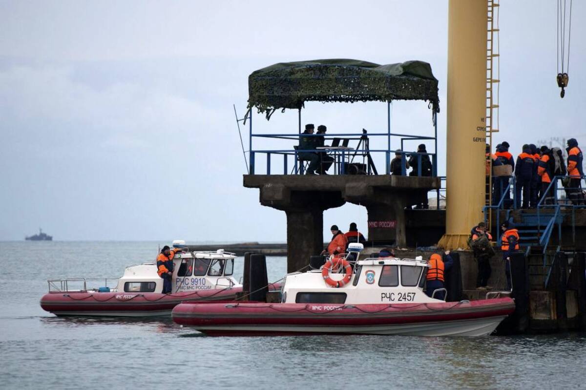 Hallan trozos del avión ruso siniestrado en el mar Negro (Foto: EFE /VANGUARDIA LIBERAL)