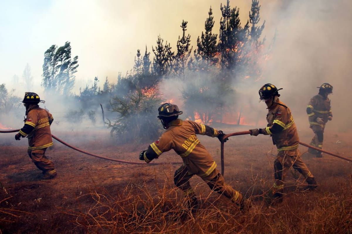 El mundo se solidariza con Chile tras graves incendios (Foto: EFE /VANGUARDIA LIBERAL)