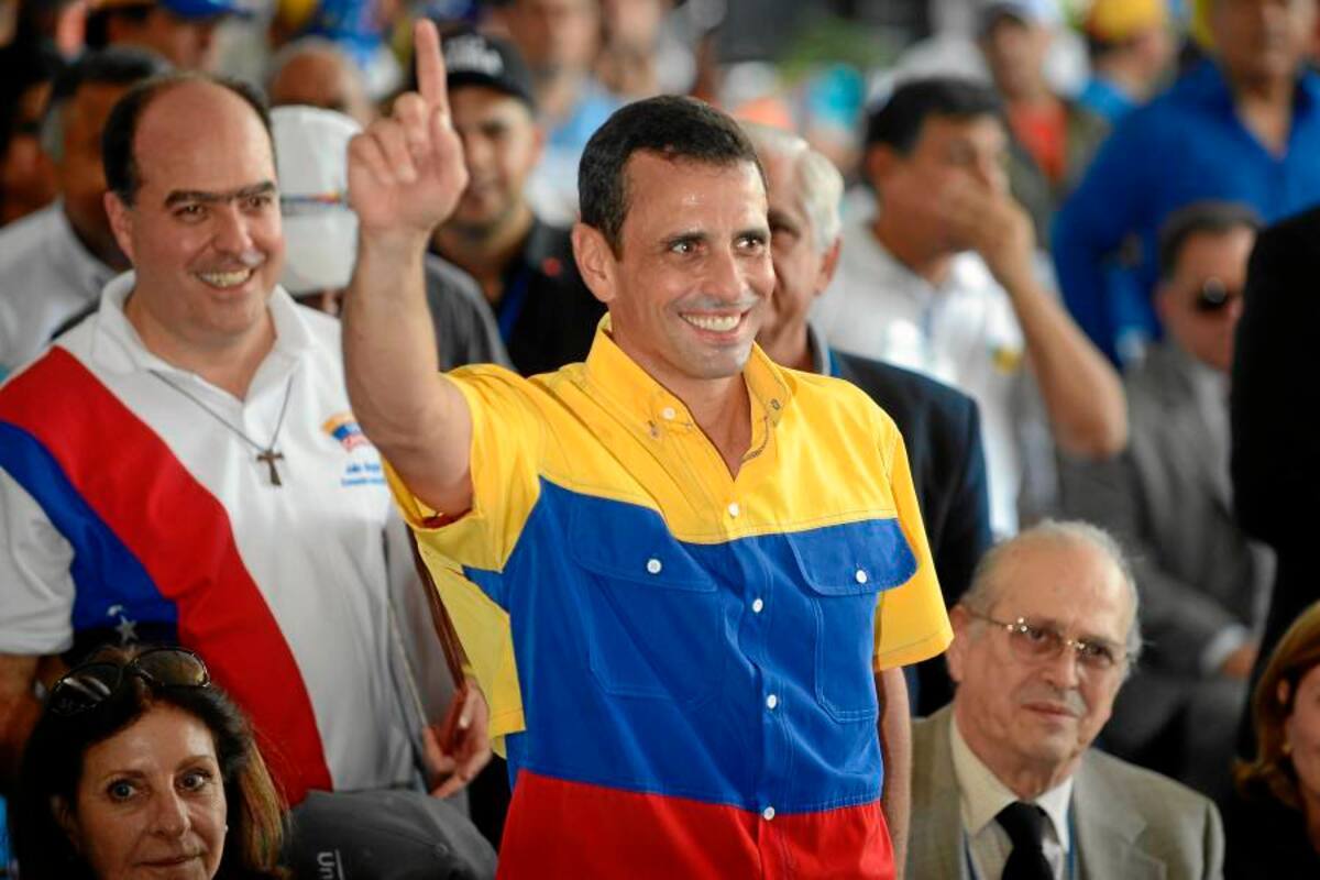 Capriles debe convencer diariamente a 23.000 votantes para empatar a Chávez (Foto: Afp/ VANGUARDIA LIBERAL)