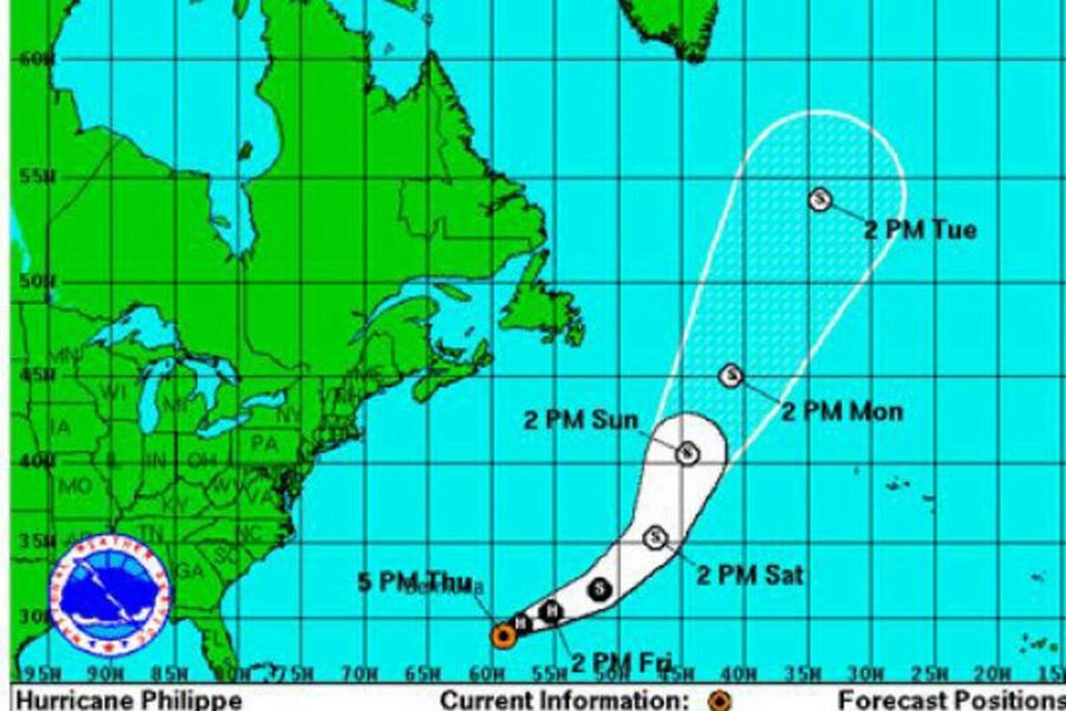 "Philippe" pierde la fuerza de tormenta tropical en el Atlántico (Foto: Tomada de Internet/VanguardiaLiberal)