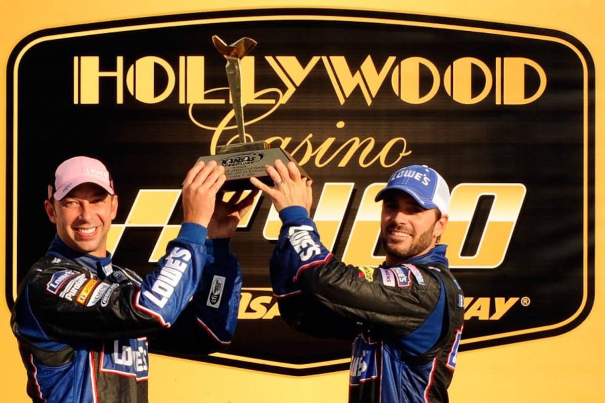 Chad Knaus y Jimmie Johnson (Foto: Afp/VANGUARDIA LIBERAL)