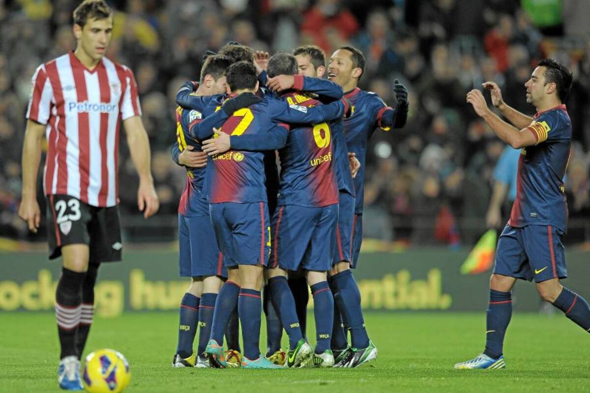 El líder Barcelona golea al Athletic, Messi a uno del récord de Müller (Foto: Afp / VANGUARDIA LIBERAL)