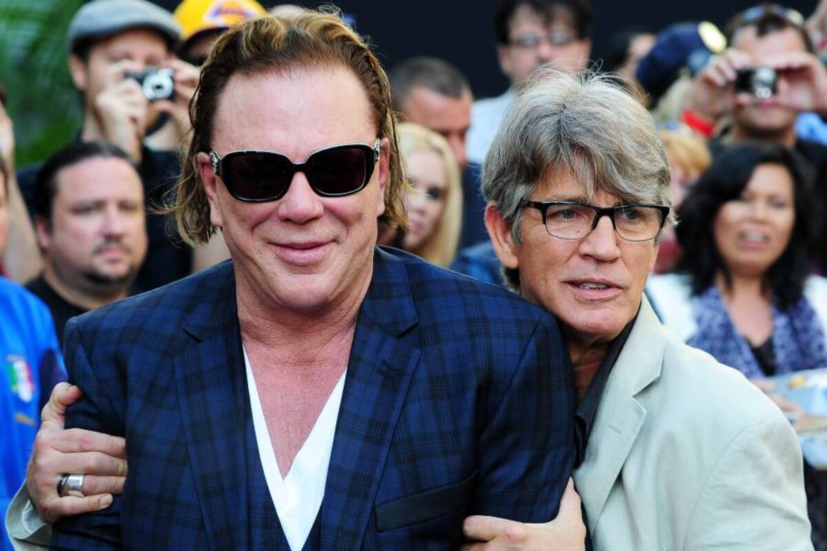 Mickey Rourke inmortaliza sus huellas en Hollywood (Foto: Afp / VANGUARDIA LIBERAL)