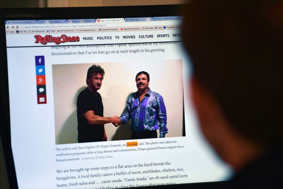 Sean Penn vuelve a hablar de su entrevista con el 'Chapo' Guzmán (Foto: Archivo/VANGUARDIA LIBERAL)
