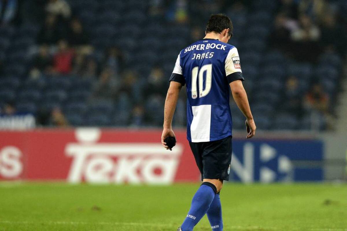 La estrella del Oporto James Rodríguez recae de su lesión muscular (Foto: AFP/VANGUARDIA LIBERAL)