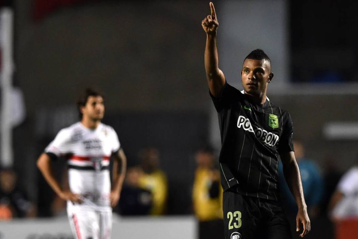 Atlético Nacional derrotó 0-2 al Sao Paulo en la ida de las semifinales de la Libertadores (Foto: AFP /VANGUARDIA LIBERAL)