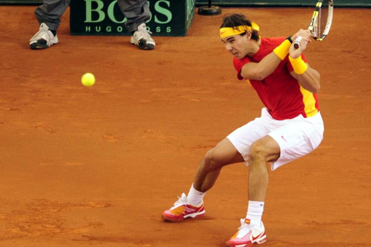 Nadal volvió a ser infiltrado para jugar ante Del Potro en la Davis (Foto: Afp/VanguardiaLiberal)