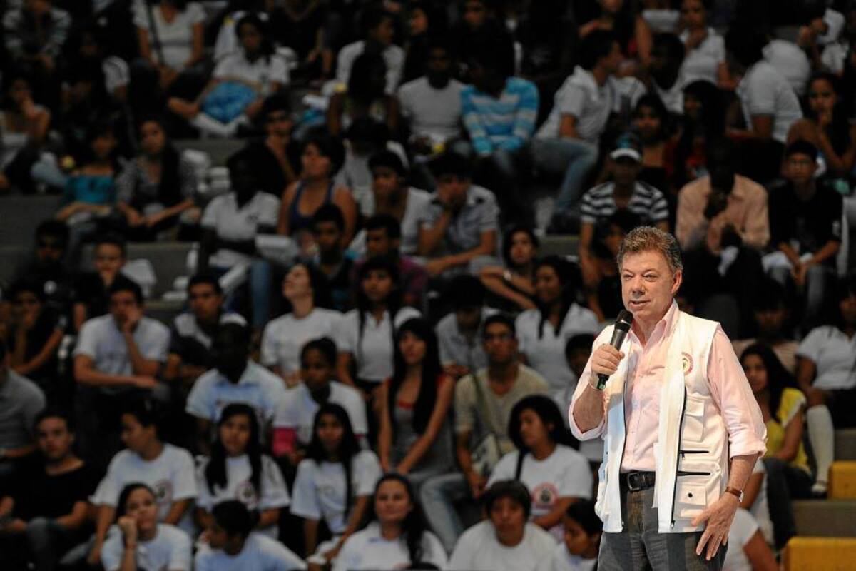 El presidente Juan Manuel Santos goza del 43% de la aprobación de los colombianos. (Foto: Colprensa/VANGUARDIA LIBERAL)