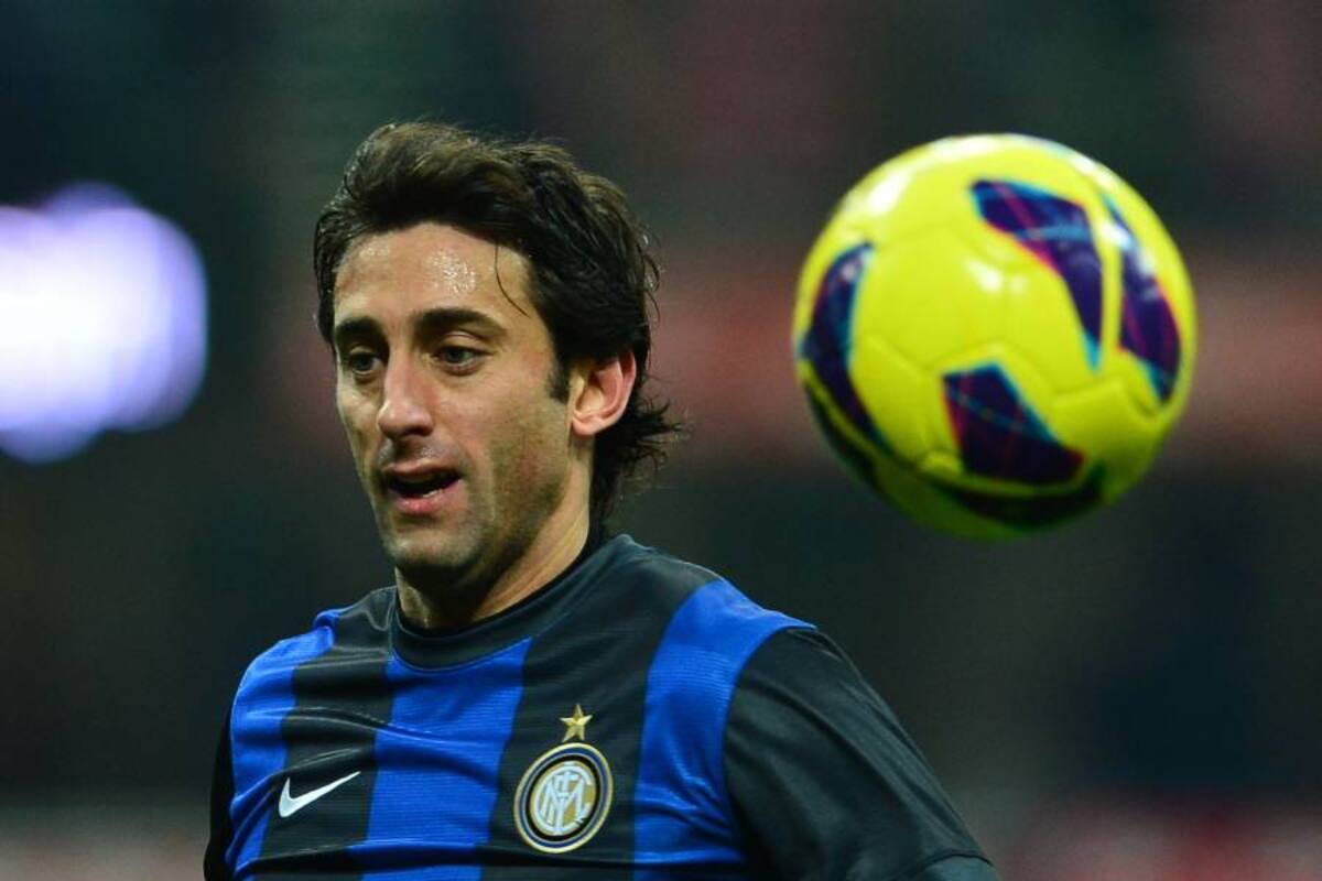 Diego Milito sufrió una grave lesión de ligamentos (Foto: Archivo/VanguardiaLiberal)