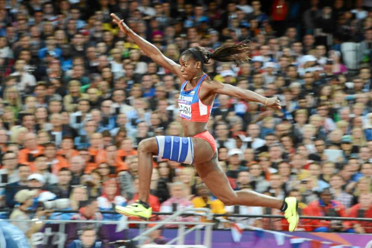 Caterine Ibargüen se llevó la medalla de plata en salto triple (Foto: AFP / VANGUARDIA LIBERAL)