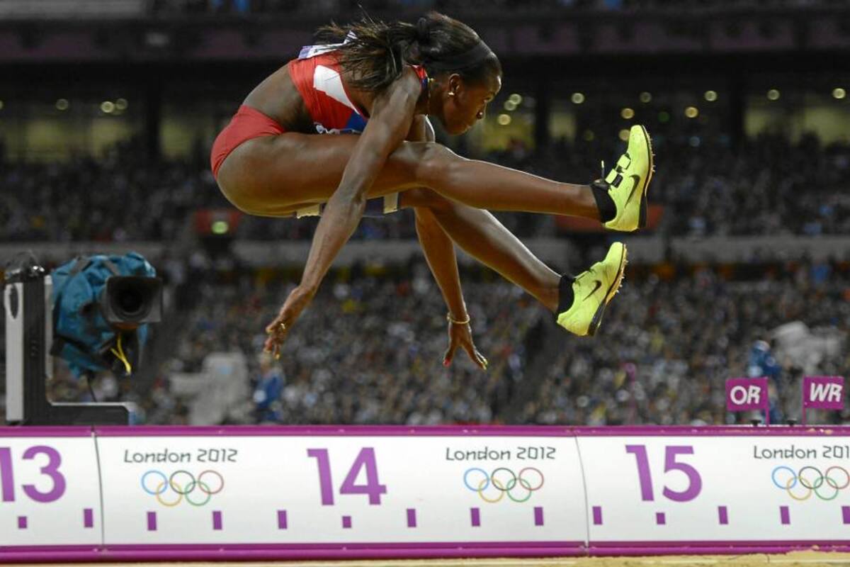 Caterine Ibargüen se llevó la medalla de plata en salto triple (Foto: AFP / VANGUARDIA LIBERAL)