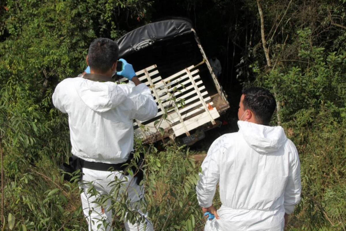 Conductor de un camión fue asesinado en la vía a Girón (Foto: Suministrada por Gironcity)