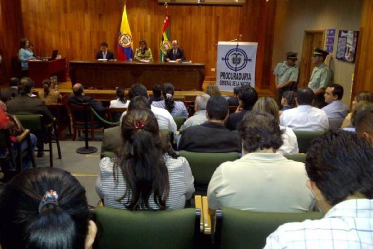 Así luce hoy la sala de audiencia donde se lee el fallo en primera instancia.(Foto: Ana María Valencia/VANGUARDIA LIBERAL)