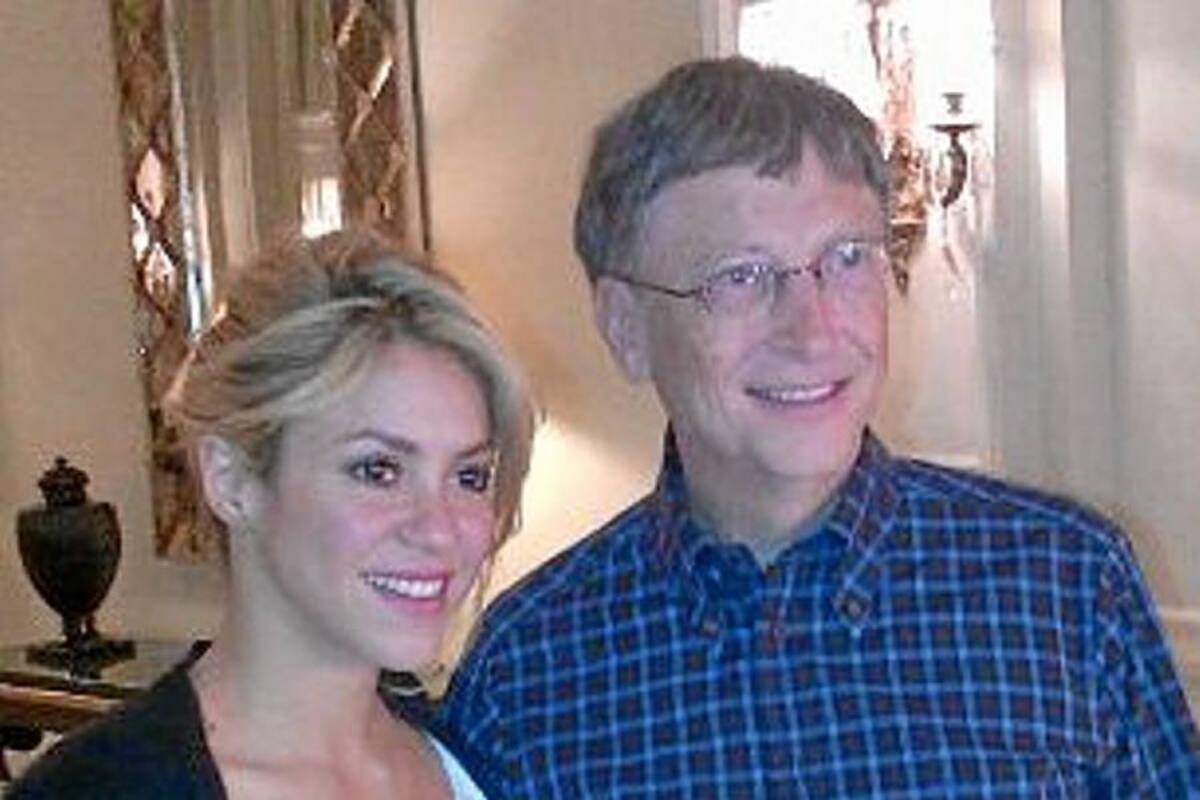 Shakira se reunió con Bill Gates (Foto: Twitter de Shakira)