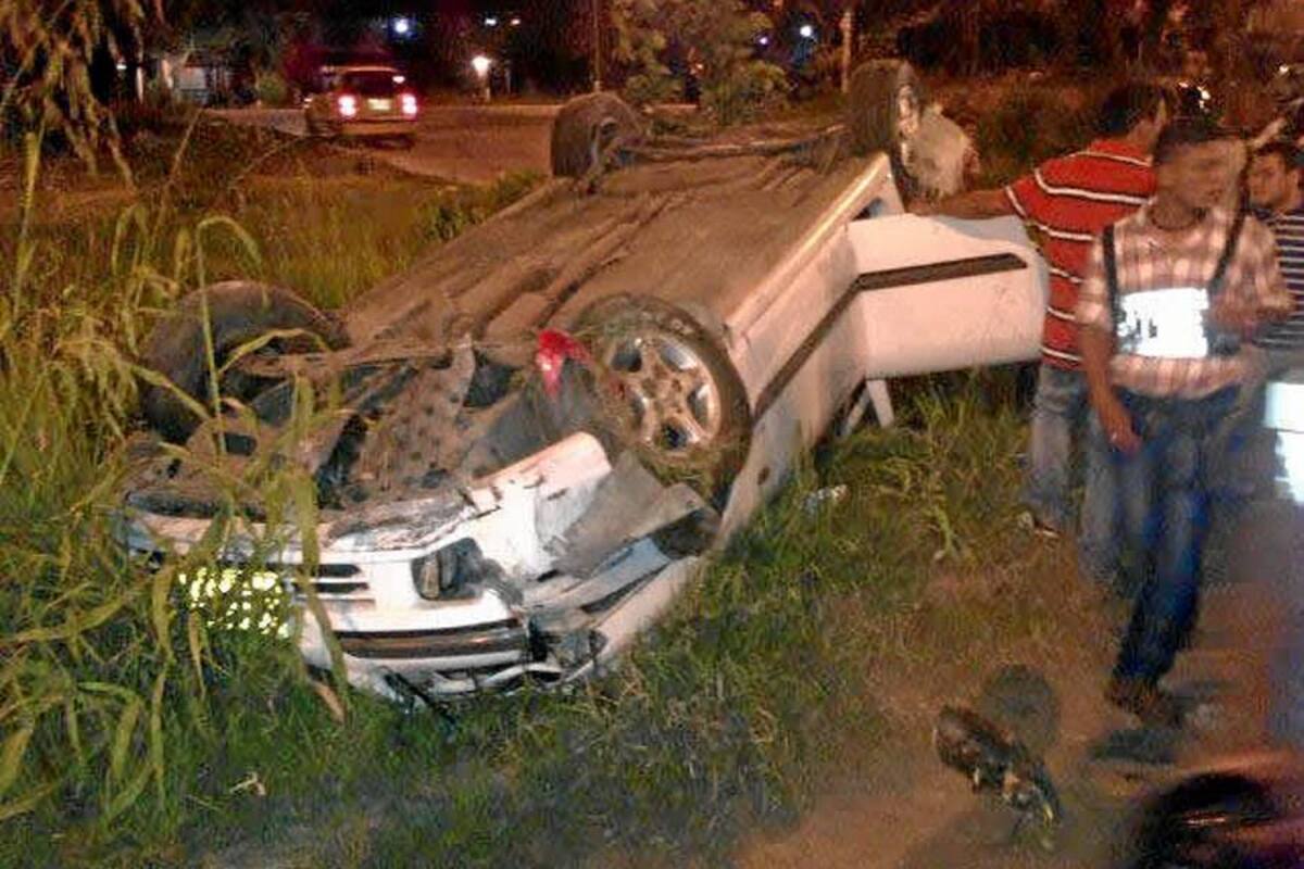 Cuatro accidentes en las últimas 10 horas en el área metropolitana (Foto: Foto Cortesía @Andrestor82/VANGUARDIALIBERAL)