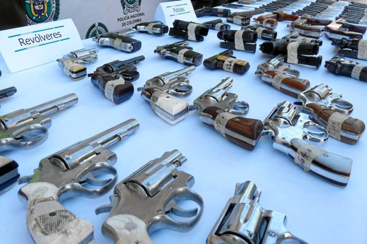 Policía incauta 126 armas diariamente en el área metropolitana (Foto: Archivo/ VANGUARDIA LIBERAL)