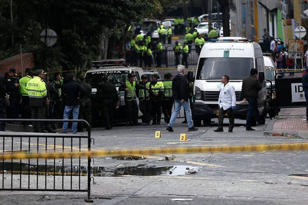 Seis policías en estado grave tras explosión en Bogotá (Foto: Colprensa /VANGUARDIA LIBERAL)