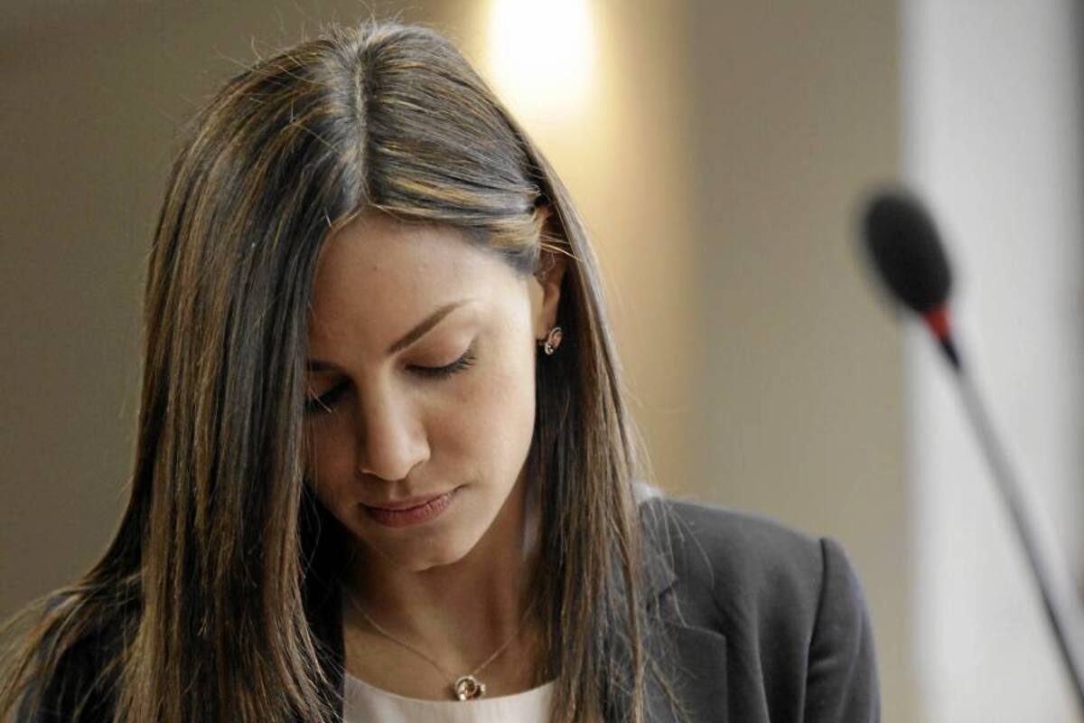 "Confío plenamente en la justicia": Valerie Domínguez (Foto: Colprensa/VANGUARDIA LIBERAL)