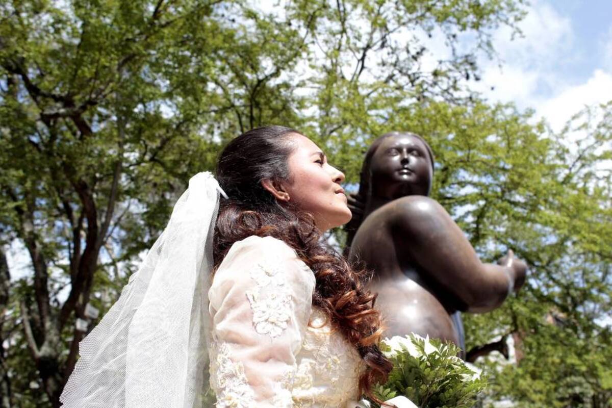 Matrimonio de la Gorda de Botero promueve uniones gay (Foto: Javier Gutiérrez / VANGUARDIA LIBERAL)