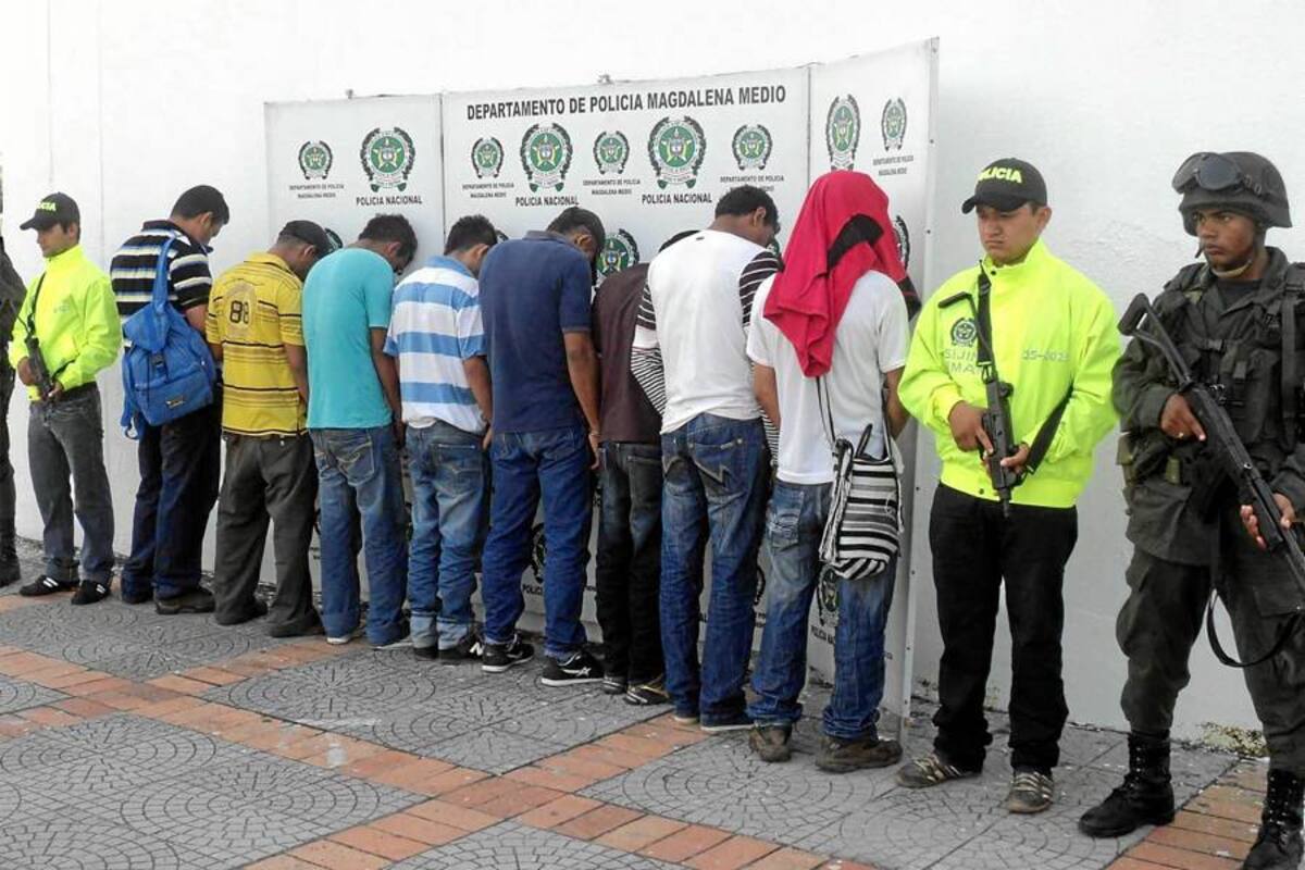 Trece integrantes de Bacrim fueron capturados en 24 horas en diferentes partes del país (Foto: Archivo/VANGUARDIA LIBERAL)