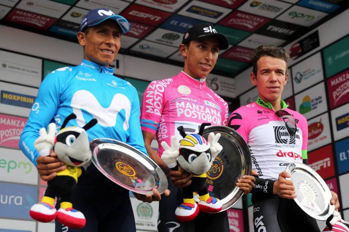 Egan Bernal, campeón de la carrera Colombia Oro y Paz (Foto: EFE /VANGUARDIA LIBERAL)