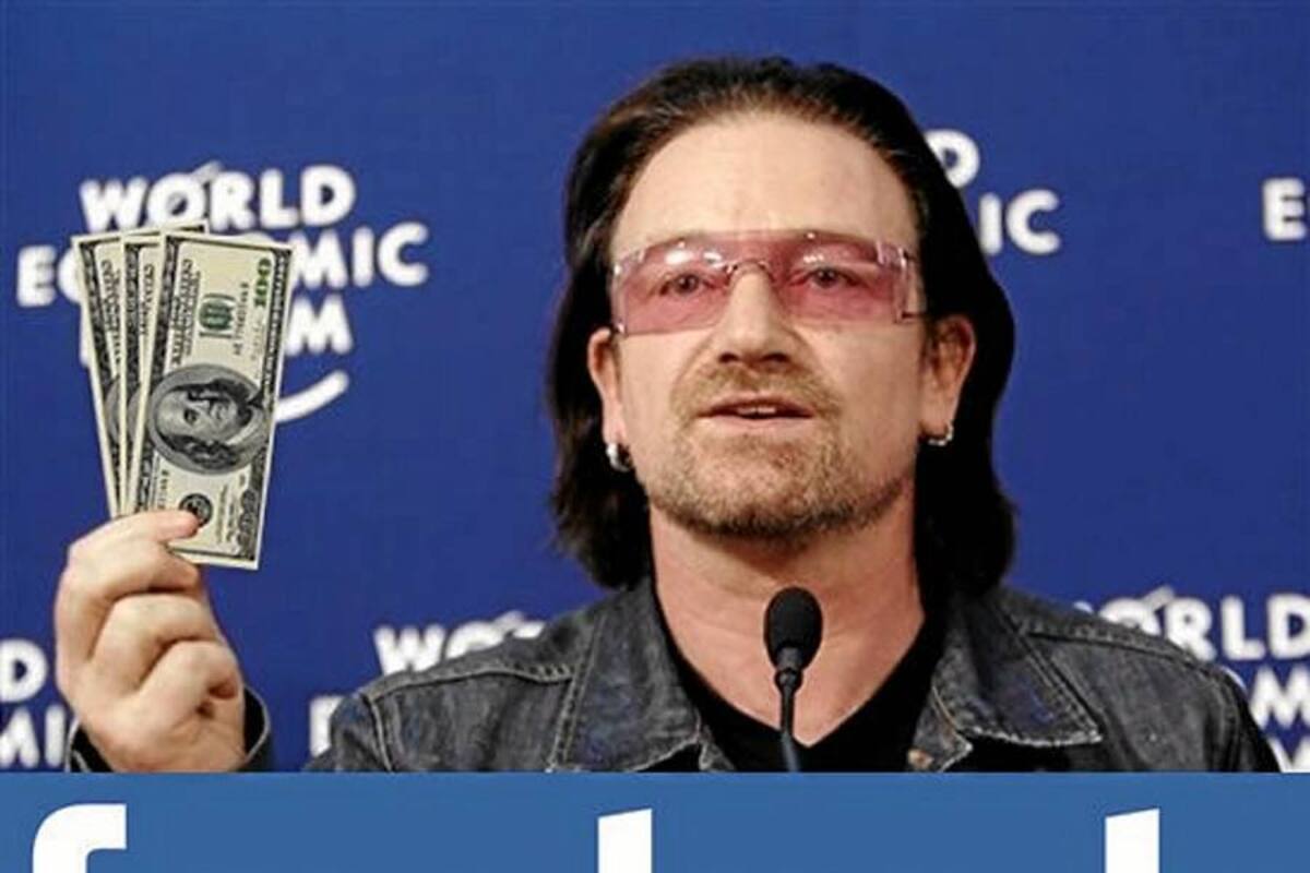 Facebook convertirá a Bono en el músico más rico del mundo (Foto: Tomado de Internet/ VANGUARDIA LIBERAL)