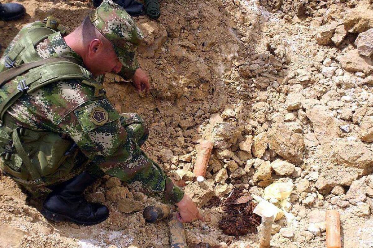 Guerrilleros exhiben pierna mutilada de militar en ataque en Norte de Santander (Foto: Archivo/ VANGUARDIA LIBERAL)