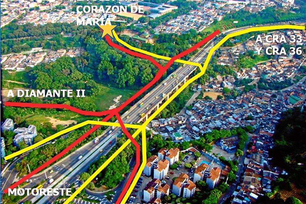 2. Alternativa: Desarrollo vial paralelo y a desnivel del viaducto