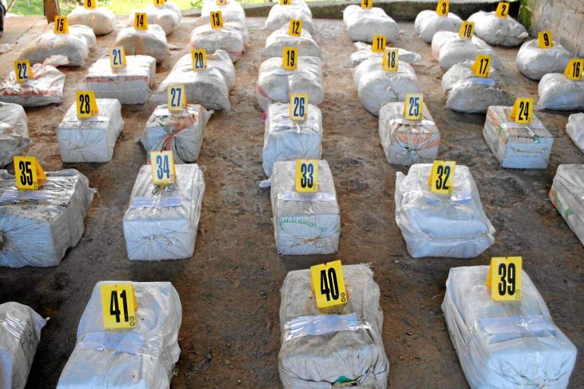 Incautada una tonelada de cocaína en el Caribe colombiano (Foto: Archivo/VANGUARDIA LIBERAL)