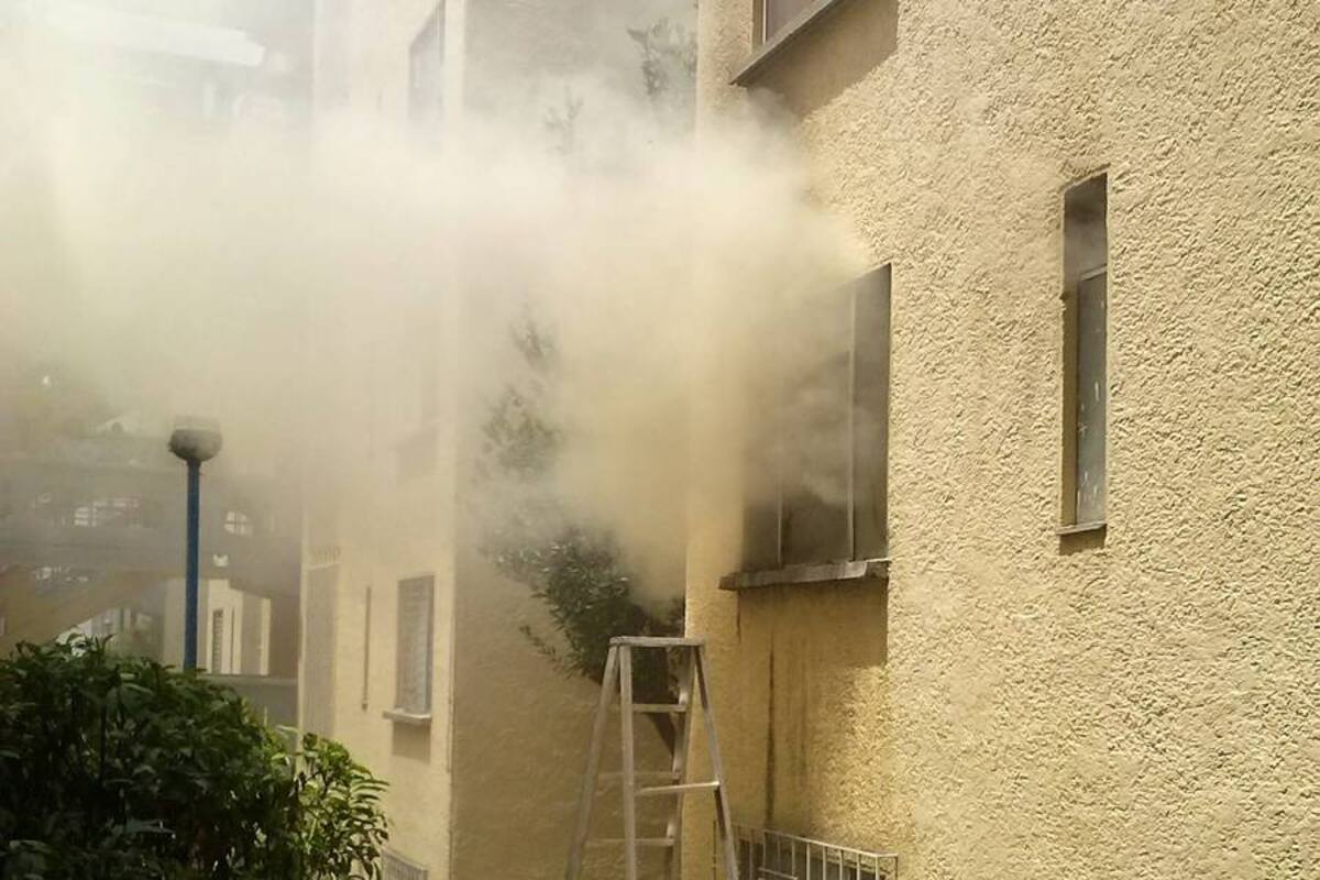 Incendio consumió parcialmente un apartamento en Real de Minas (Foto: Foto Suministrada/VANGUARDIA LIBERAL)