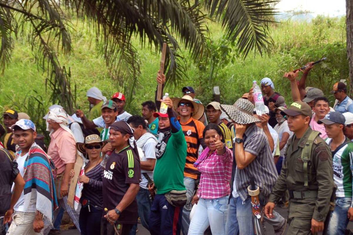 Con concentraciones se desarrolla el paro agrario en Santander (Foto: Archivo/ VANGUARDIA LIBERAL)