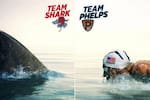 Un tiburón blanco venció en un duelo frente a frente a Michael Phelps