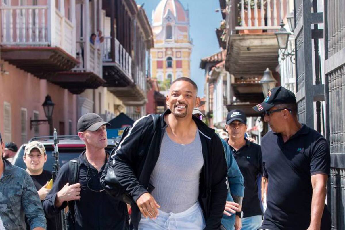 Vea el video de Will Smith en Cartagena que se ha vuelto viral en redes sociales (Foto: Colprensa / VANGUARDIA LIBERAL)