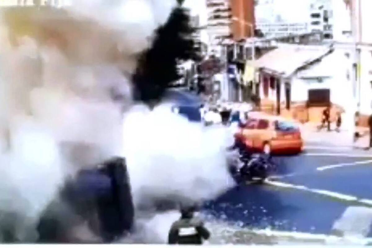 Video registró momento de explosión en Bogotá que deja un muerto y varios heridos (Foto: TOMADO DE YOUTUBE.COM/VANGUARDIA LIBERAL)