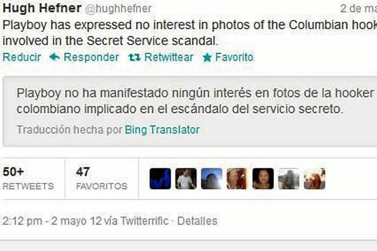 Playboy no tiene interés en fotos de trabajadora sexual involucrada en escándalo (Foto: TOMADA DE INTERNET)