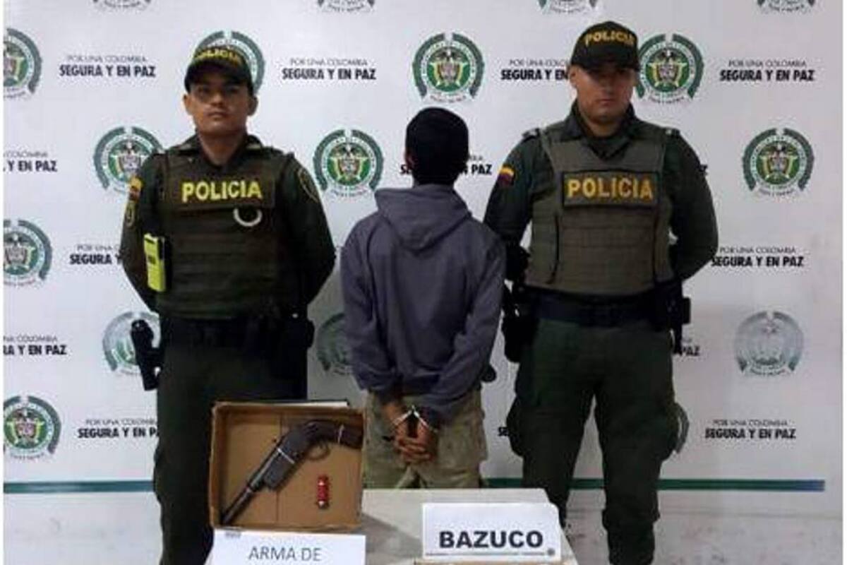 Siguen las capturas por porte ilegal de armas en Bucaramanga (Foto: SUMINISTRADA/VANGUARDIA LIBERAL)