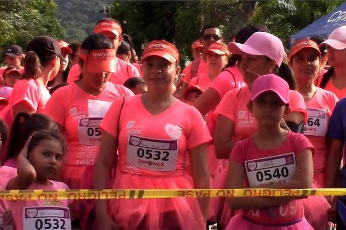 Bucaramanga se vistió de ‘rosa’ para reivindicar los derechos de la mujer (Foto: MILTON VELOSA/VANGUARDIA LIBERAL)