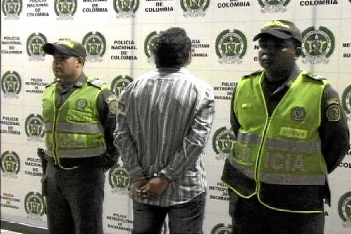 Capturado alías ‘Rikiki’ en Bucaramanga (Foto: Suministrada Policía Metropolitana)
