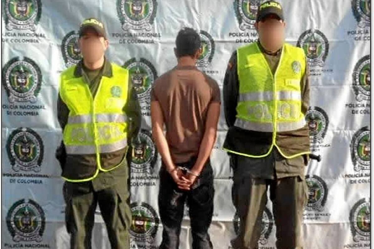 Capturado hombre acusado de propinarle a un sujeto 58 puñaladas (Foto: Suministrada Policía de Santander)