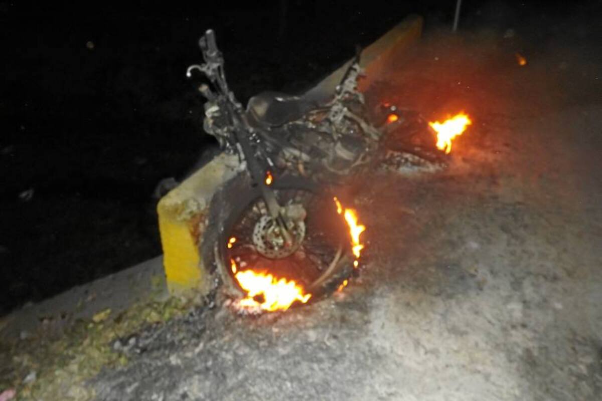 Tres personas heridas tras explosión de carro bomba en Aguachica, Cesar (Foto: Suministrada/ VANGUARDIA LIBERAL)