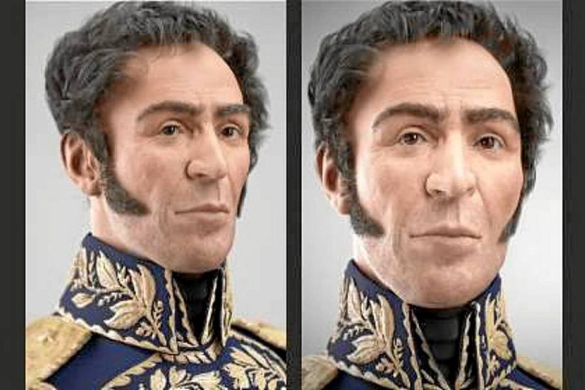 Chávez devela rostro computarizado de prócer venezolano Simón Bolívar (Foto: Tomado de Internet/ VANGUARDIA LIBERAL)