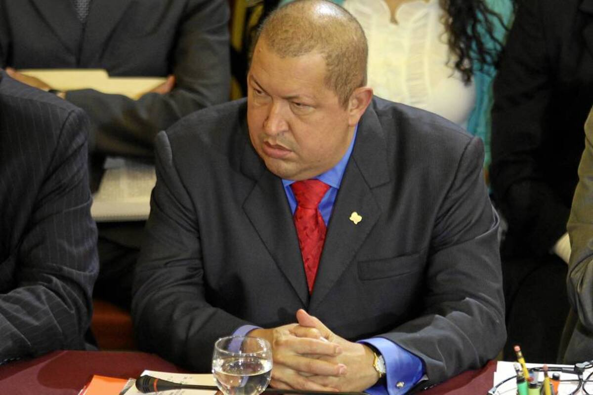 Chávez espera la visita de sus colegas de Irán y Perú a comienzos de 2012 (Foto: Archivo/Vanguardia Liberal)