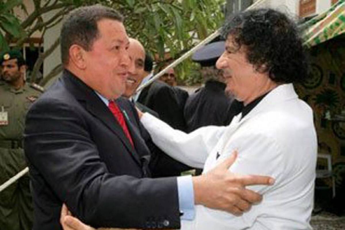 Chávez reitera apoyo a Gadafi y envía solidaridad al presidente sirio (Foto: Tomada de Internet/ VANGUARDIA LIBERAL)