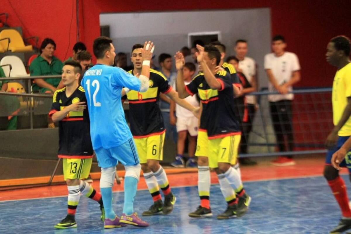 Con la base del Real Bucaramanga, Colombia vence 9-1 a Ecuador en Copa América de futsal (Foto: Suministrada/VANGUARDIA LIBERAL)