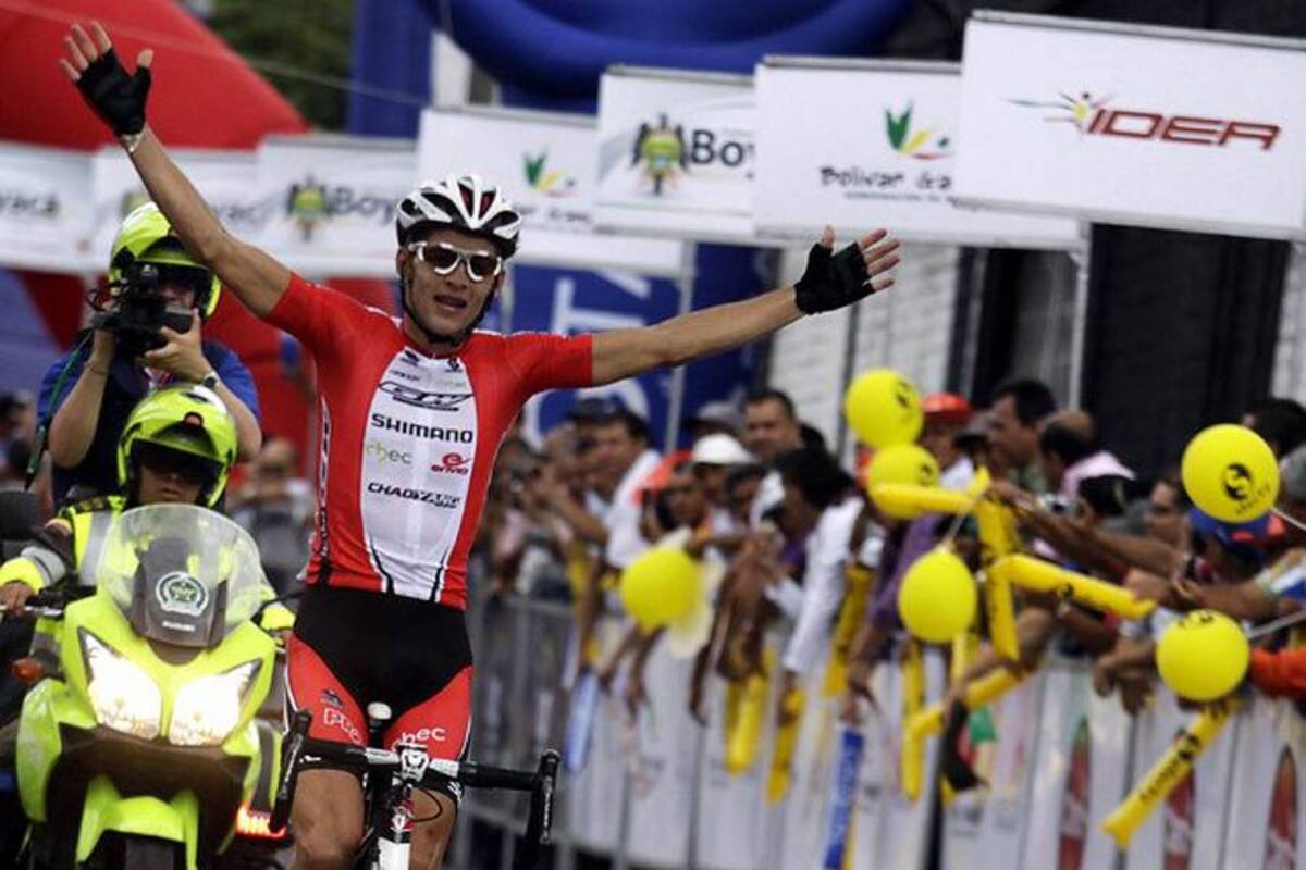 Óscar Sánchez, accidentado campeón de la Vuelta a Costa Rica (Foto: Colprensa/VANGUARDIA LIBERAL)